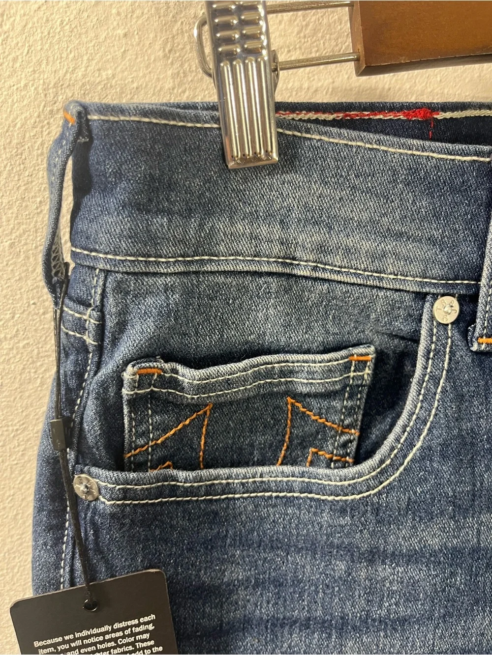 True Religion Ricky Relaxed Straight Denim Shorts Men's Size 30 Brand New